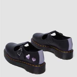 POLLEY HEART VIRGINA SATIN MARY JANE SHOES